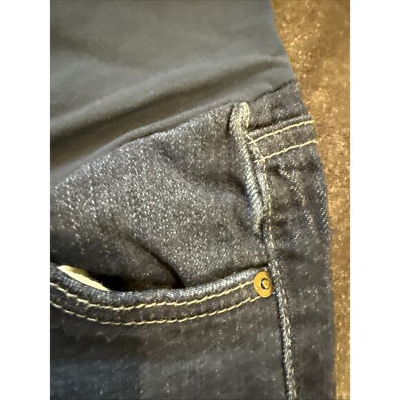 AG Adriano Goldschmied Women's Maternity Skinny Denim Blue Dark Wash Size 24R - Picture 10 of 16